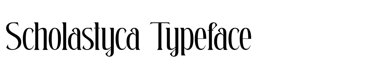 Scholastyca Typeface